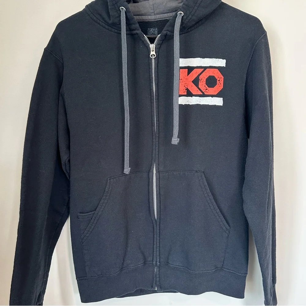 WWE The Kevin Owens Show Black and Red Zip Up Hoodie - Size: Small